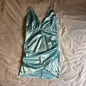Light Blue Semi-Formal Party Dress – Size Large